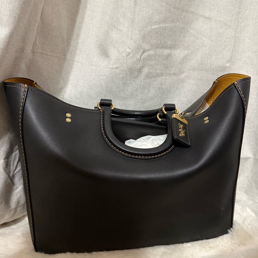 Coach Rae Tote in Black with Gold hardware